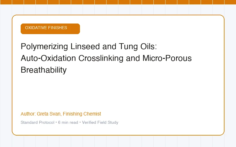Polymerizing Linseed and Tung Oils: Auto-Oxidation Crosslinking and Micro-Porous Breathability